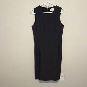 Calvin Klein Dark Gray Sleeveless Midi Dress